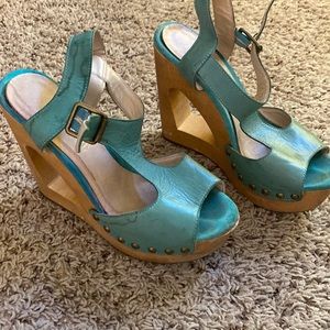 Aldo Teal wedges